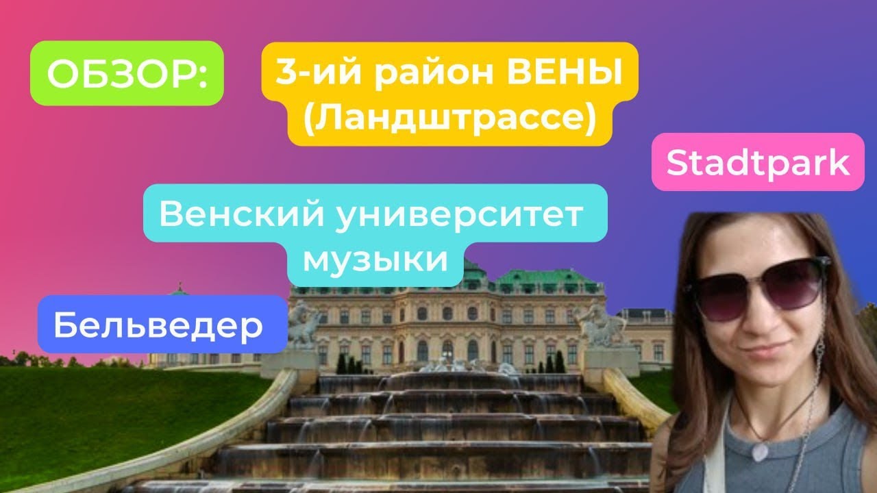 Обзор 3-го района Вены Ландштрассе 🇦🇹 || Бельведер || Stadtpark || Венский университет