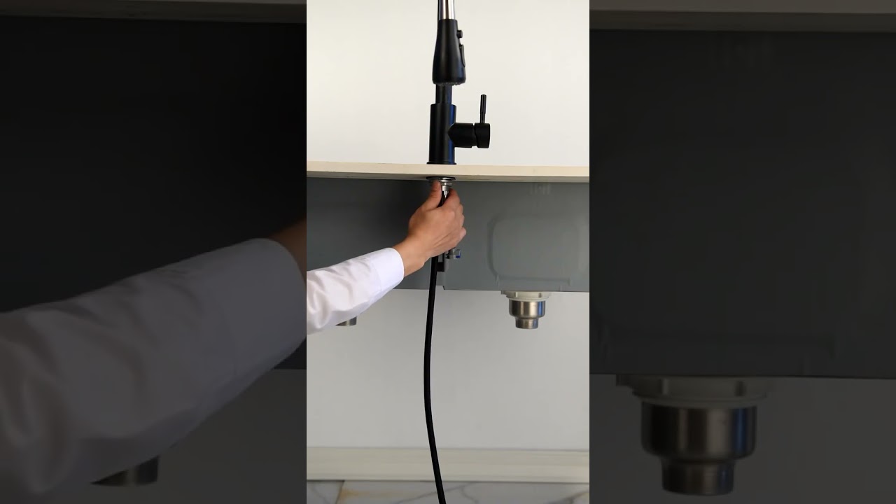 Installation Robinet de cuisine avec douchette