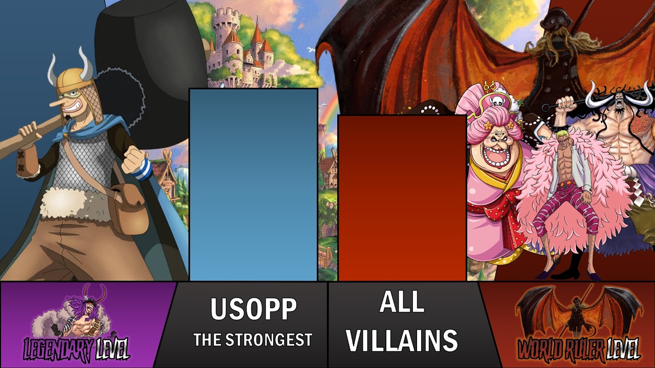 USOPP vs VILLAINS POWER LEVELS | One Piece