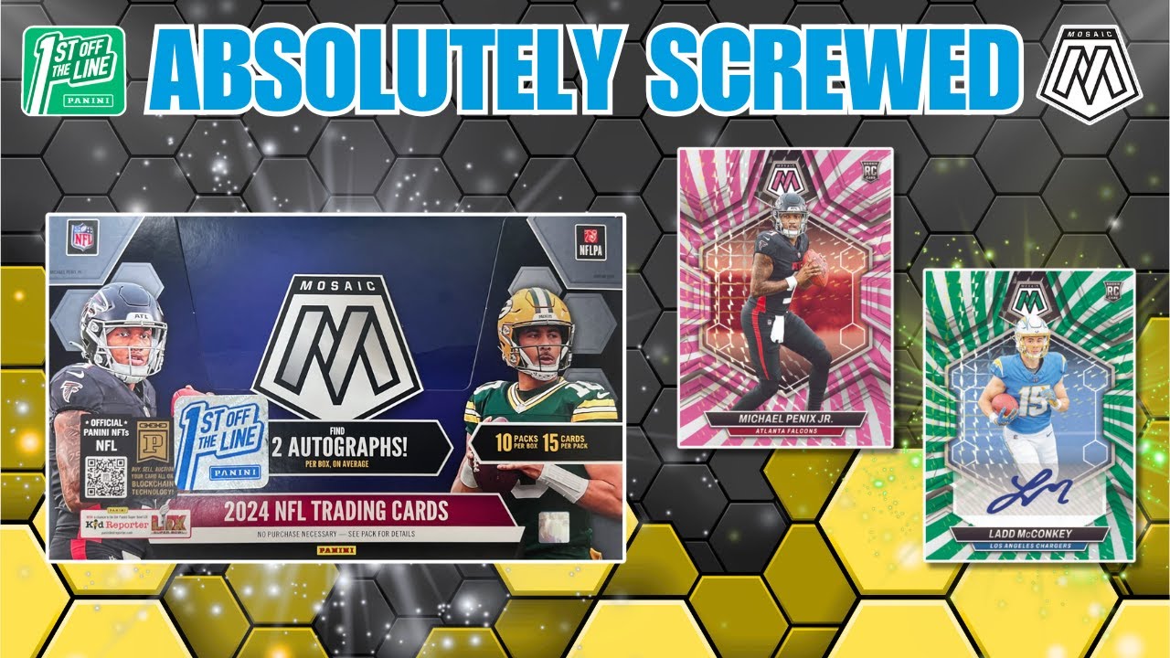INSANE QUALITY CONTROL ERROR! 2024 Mosaic Football FOTL Hobby Box Review