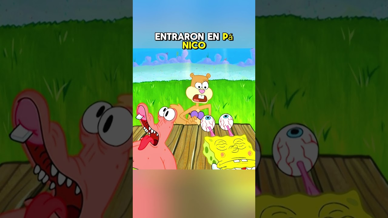 Bob Esponja y Patricio hicieron caras raras… y quedaron así para siempre