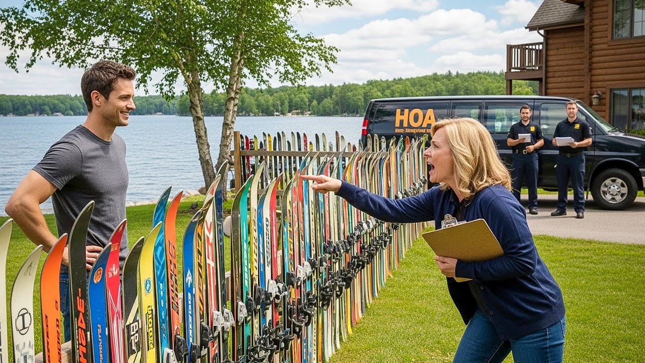 They Banned Chain Link Fences, So I Built a Fence Entirely Out of Old Skis and Snowboards!