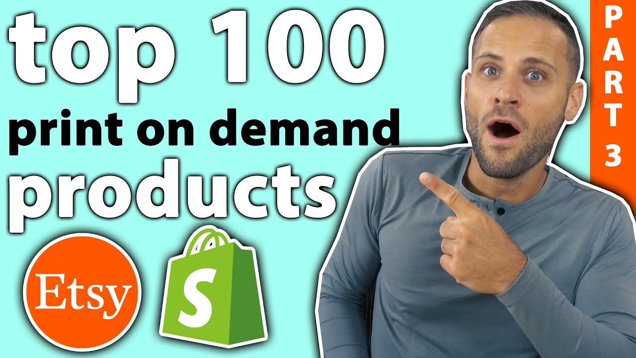 100 BEGINNER FRIENDLY print on demand products to try on Etsy/Shopify
