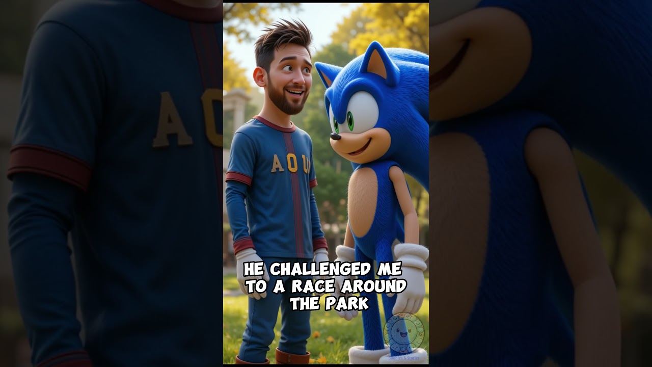Messi vs Sonic: The Fastest Crossover Ever ⚡😂 