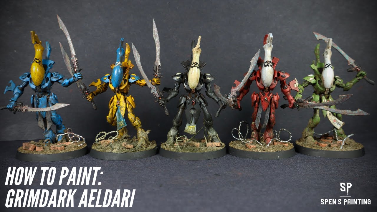 How to paint Grimdark Aeldari/Craftworlds Eldar #Warhammer40k