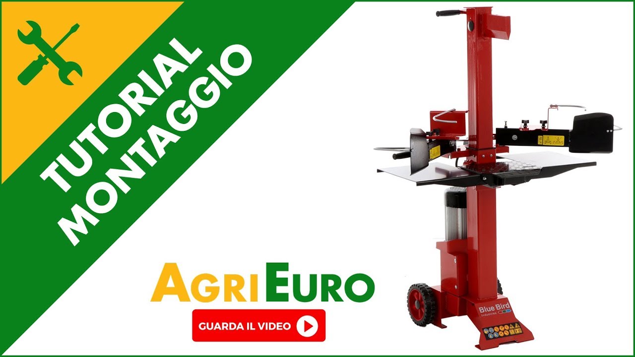 Montaggio e funzionamento spaccalegna elettrico BLUE BIRD LS 65585A 7T