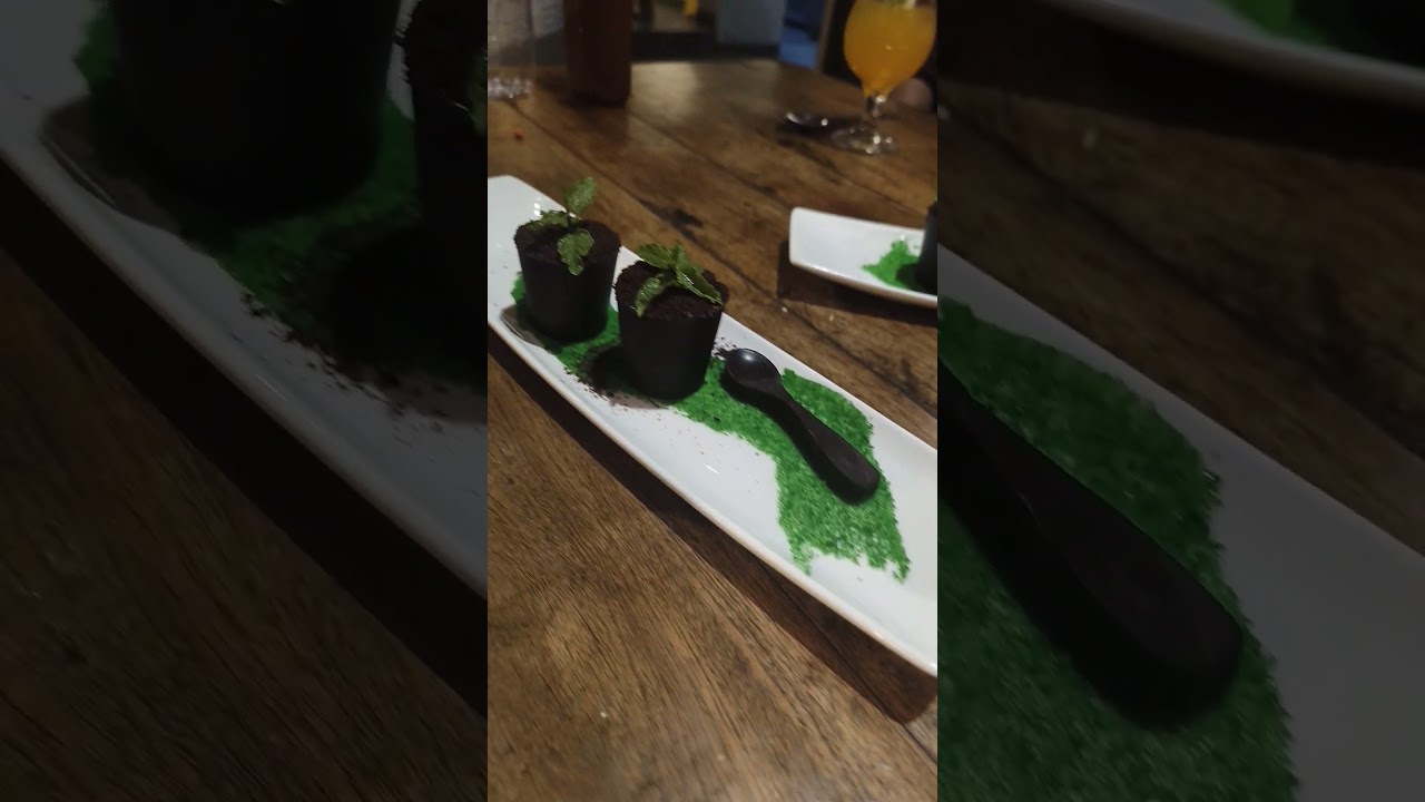 Flower Pot Dessert filled with Rasmalai at The London Curry House, Bengaluru