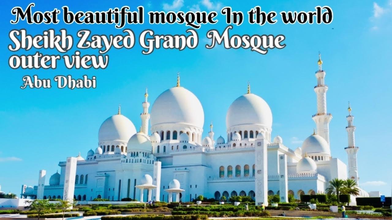 Sheikh Zayed Grand mosque outside view| Most beautiful mosque in the world| #pritysharmavlog