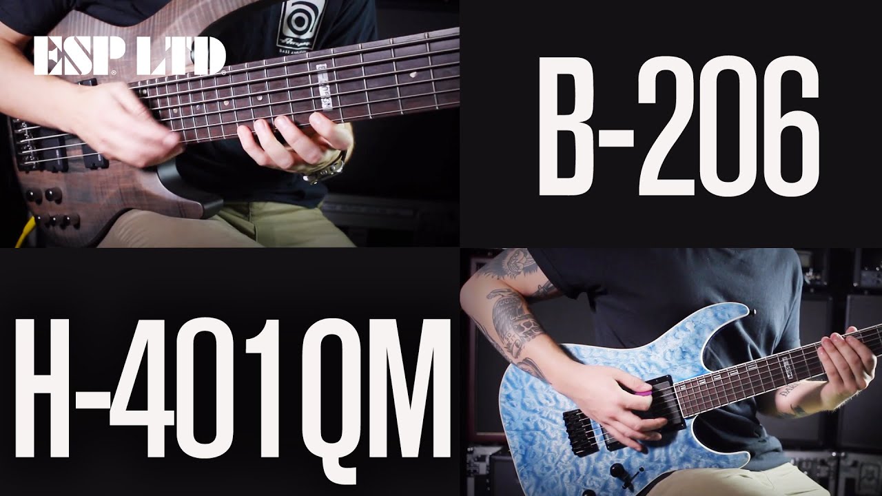 ESP LTD B-206 & H-401QM - Metal Demo