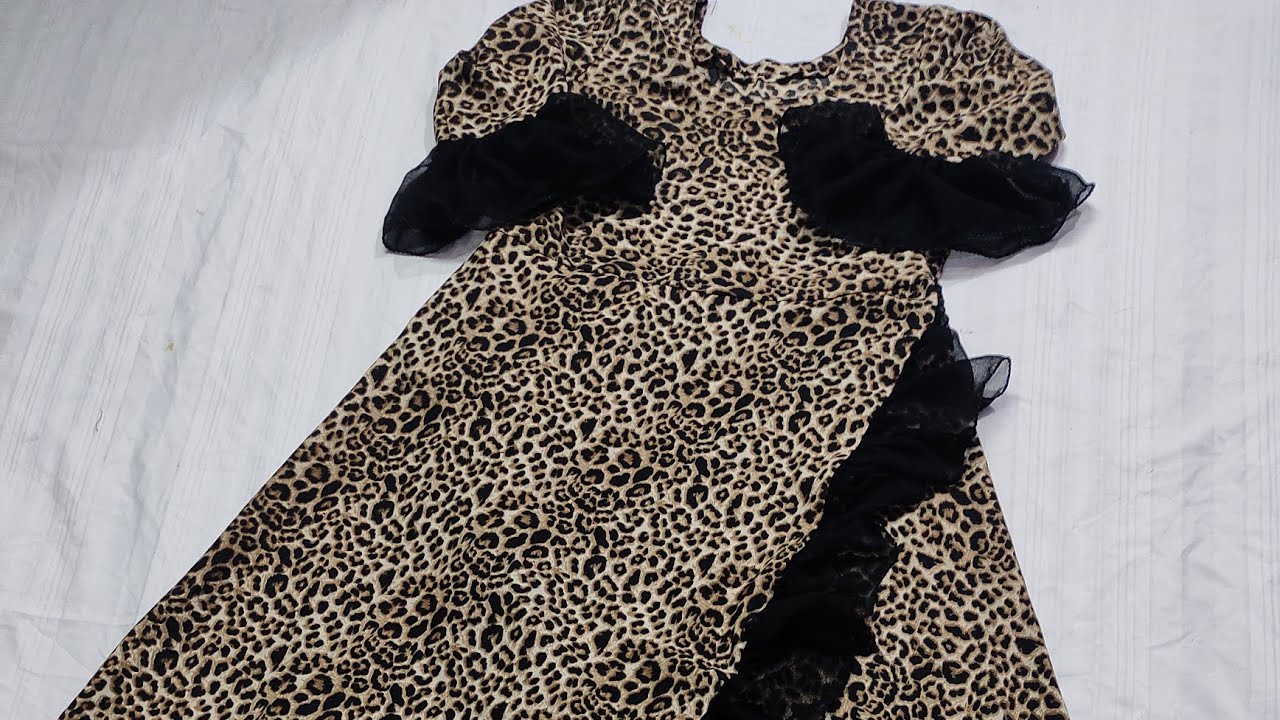 tiger print kurti | western kurti | Tiger print dress design