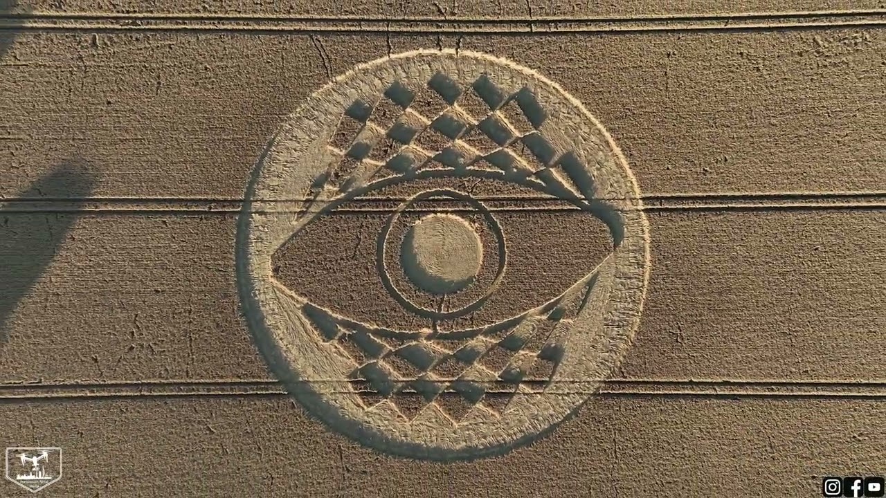The Eye Crop Circle By Drone 4K