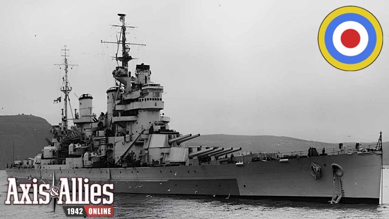 Axis & Allies 1942 Online | PANZERS EAST(Al) Vs FLAT TOPS(Ax) | United Kingdom's Perspective