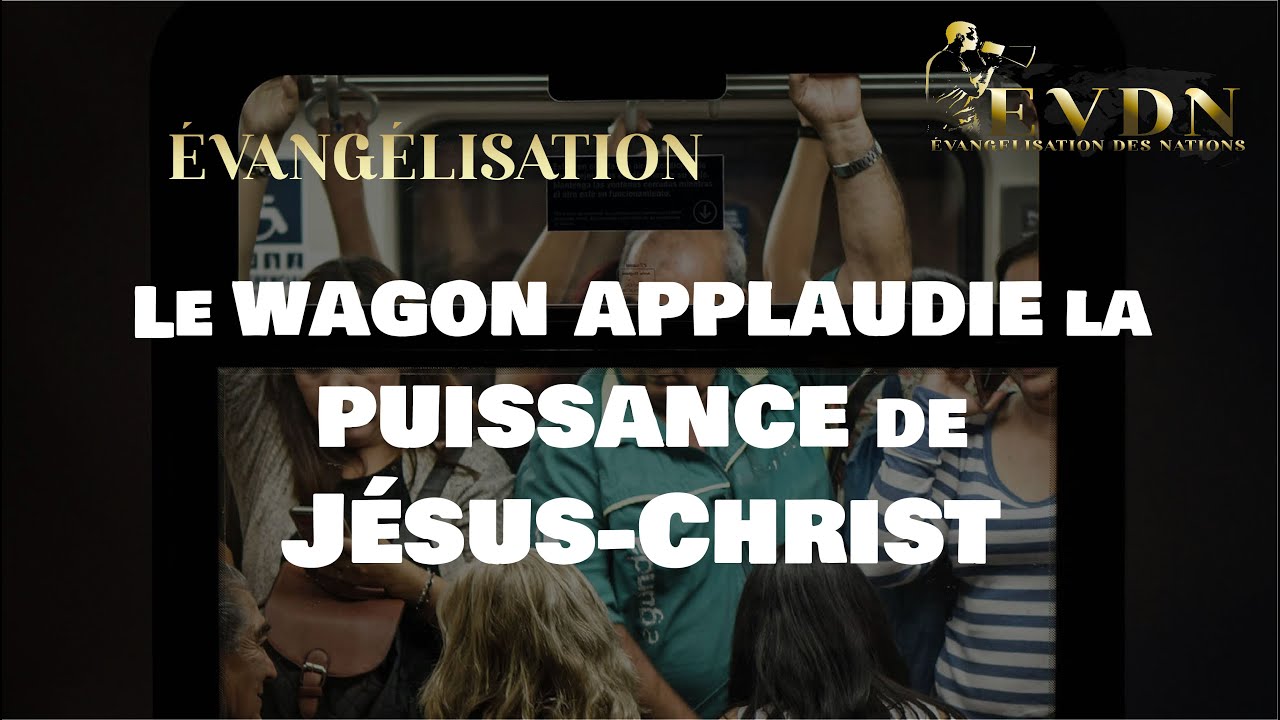 🔥📢Évangelisation dans un R.E.R  BONDÉ :Le wagon applaudie la puissance de Jésus-Christ #r.e.r #metro