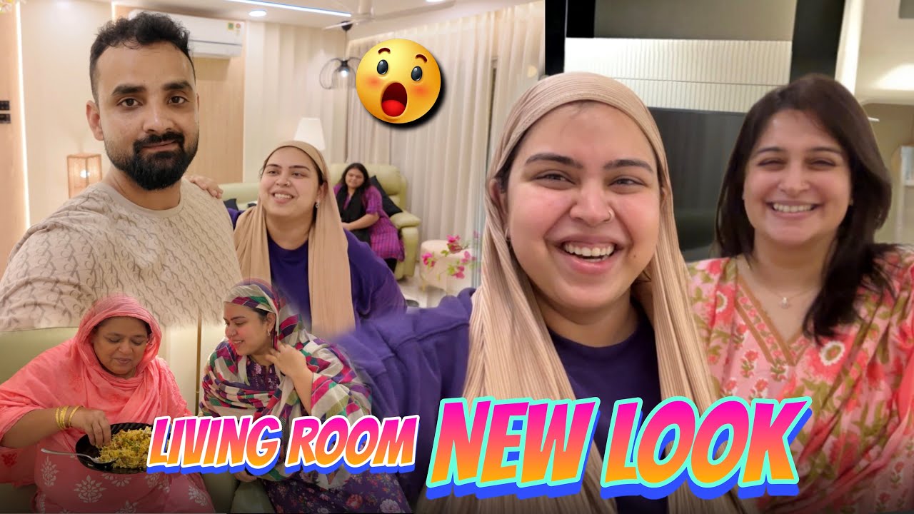 Living Room Decor kiya 😍 | Haider ki Mami gift leke aayi ❤️