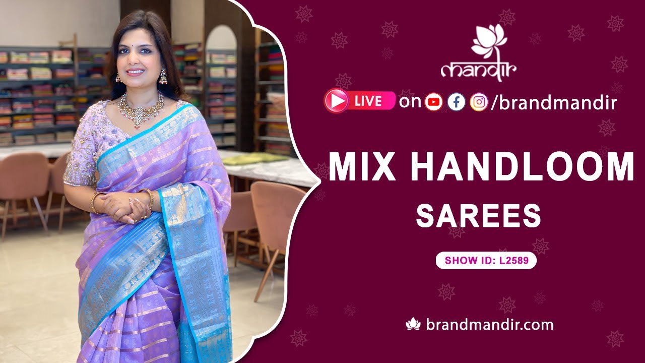 Mix Handloom Sarees Collection | WhatsApp Number 733 733 7000 | Brand Mandir Sarees LIVE