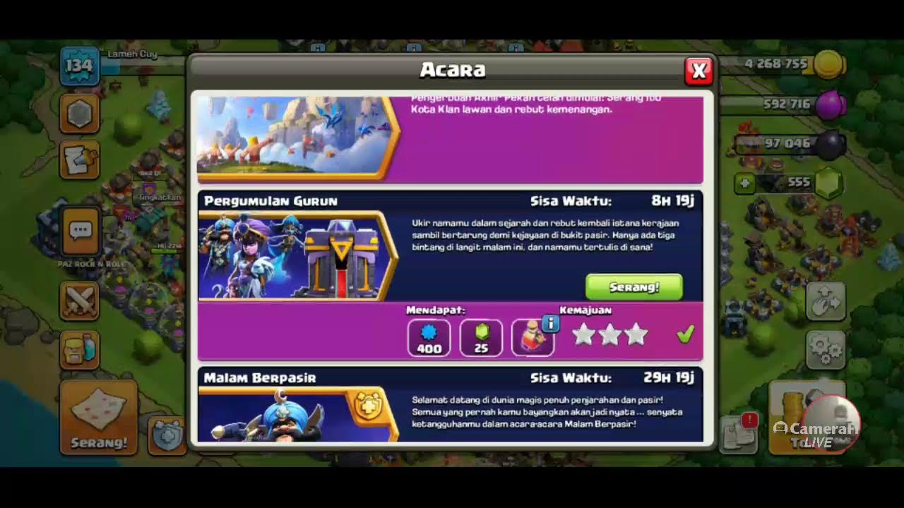 nLive war classic TH 13 season 27 Januari 2026.