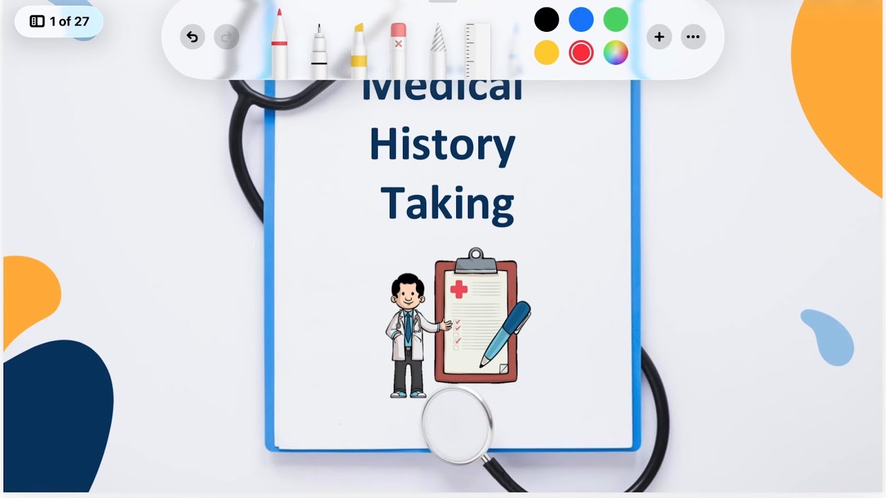 Lec 1 Clinical History Taking NMU I Dr.Haris