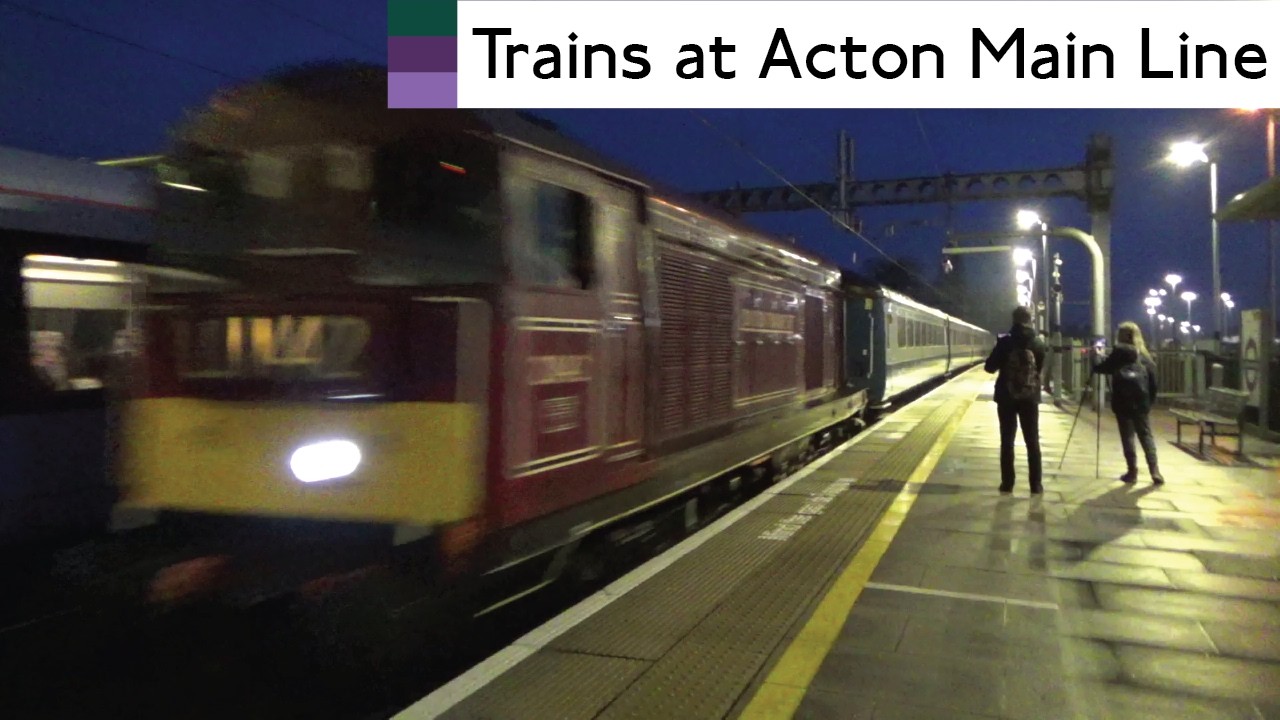 Early Morning GWML And Elizabeth Line Trains At Acton Main Line