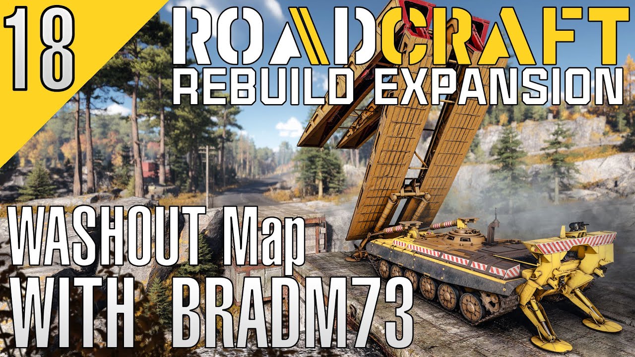 ROADCRAFT REBUILD DLC: Washout Map - Ep18:  Repairing The Flare Stack!