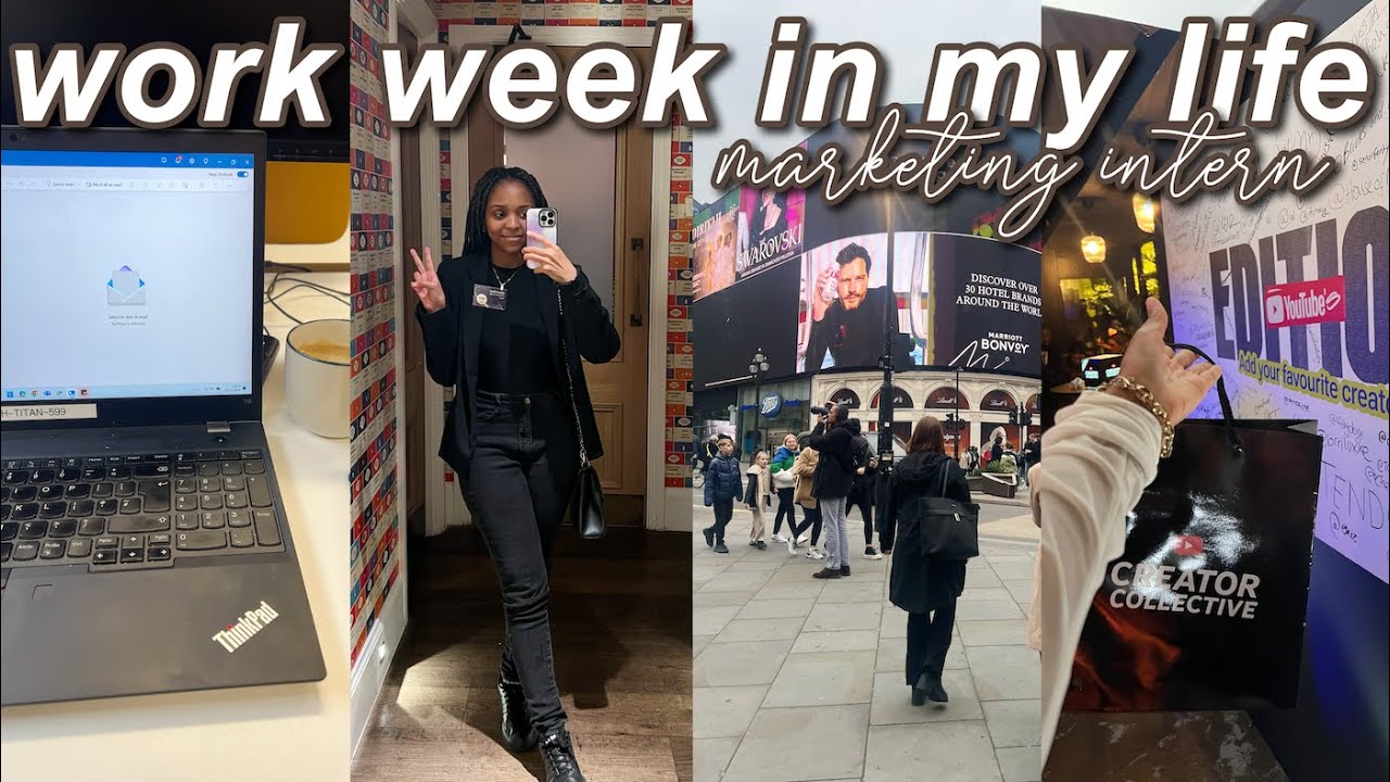 WORK WEEK IN MY LIFE IN LONDON: 9-5 job working in marketing | office days, youtube event, awards