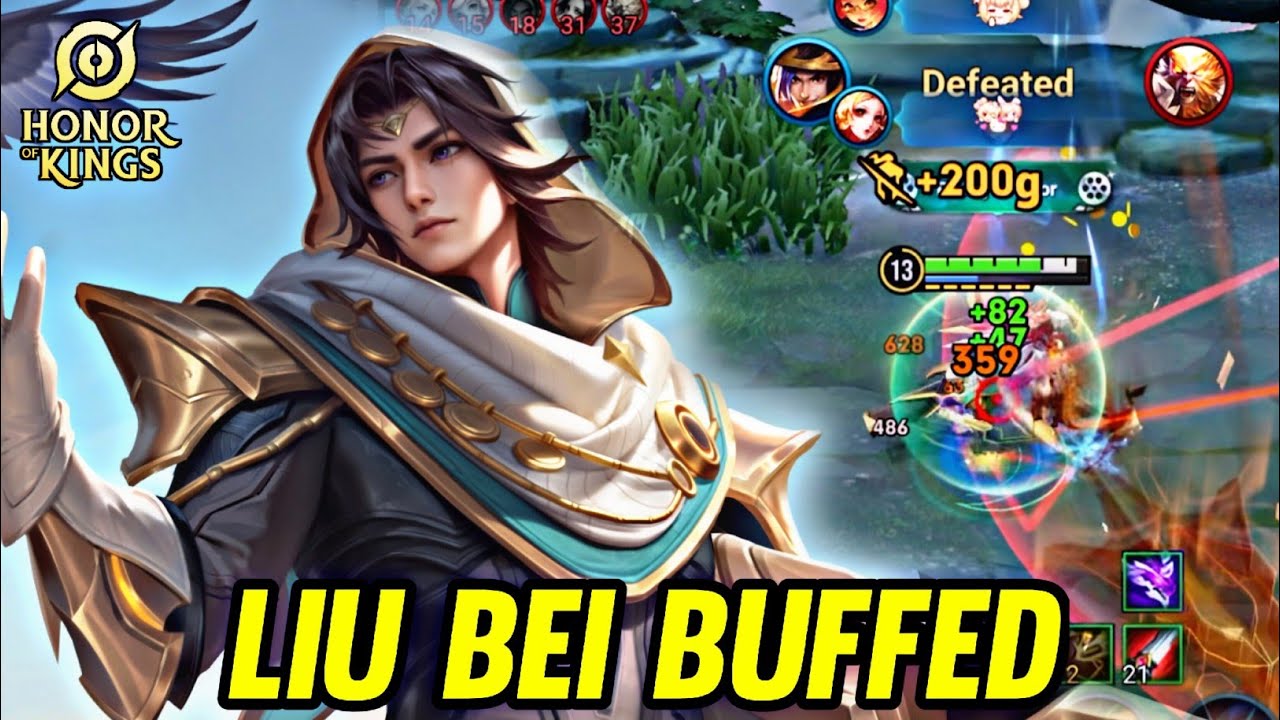 HOK : LIU BEI BUFFED NEW PATCH - HONOR OF KINGS