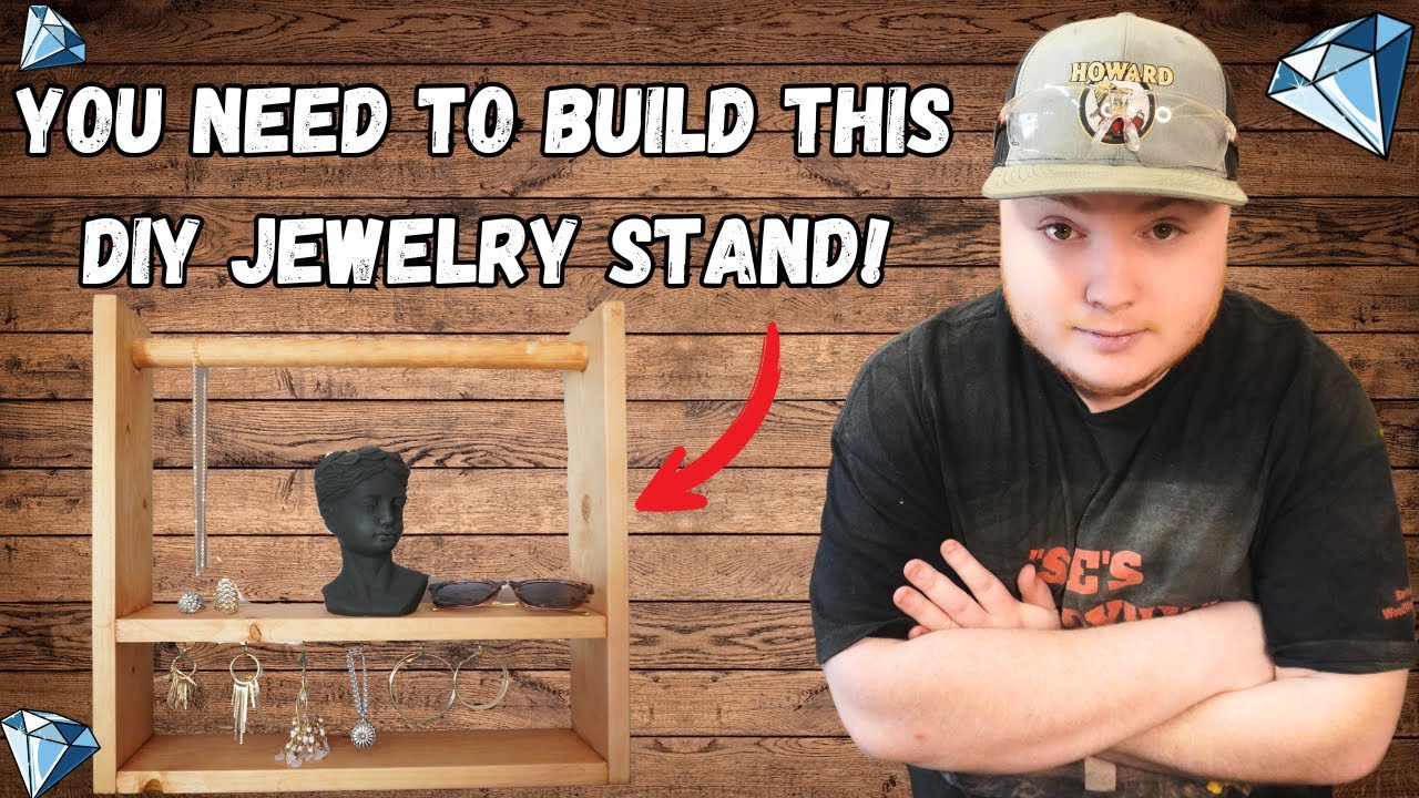 DIY Jewelry Stand - So Easy, Anyone Can Make It!