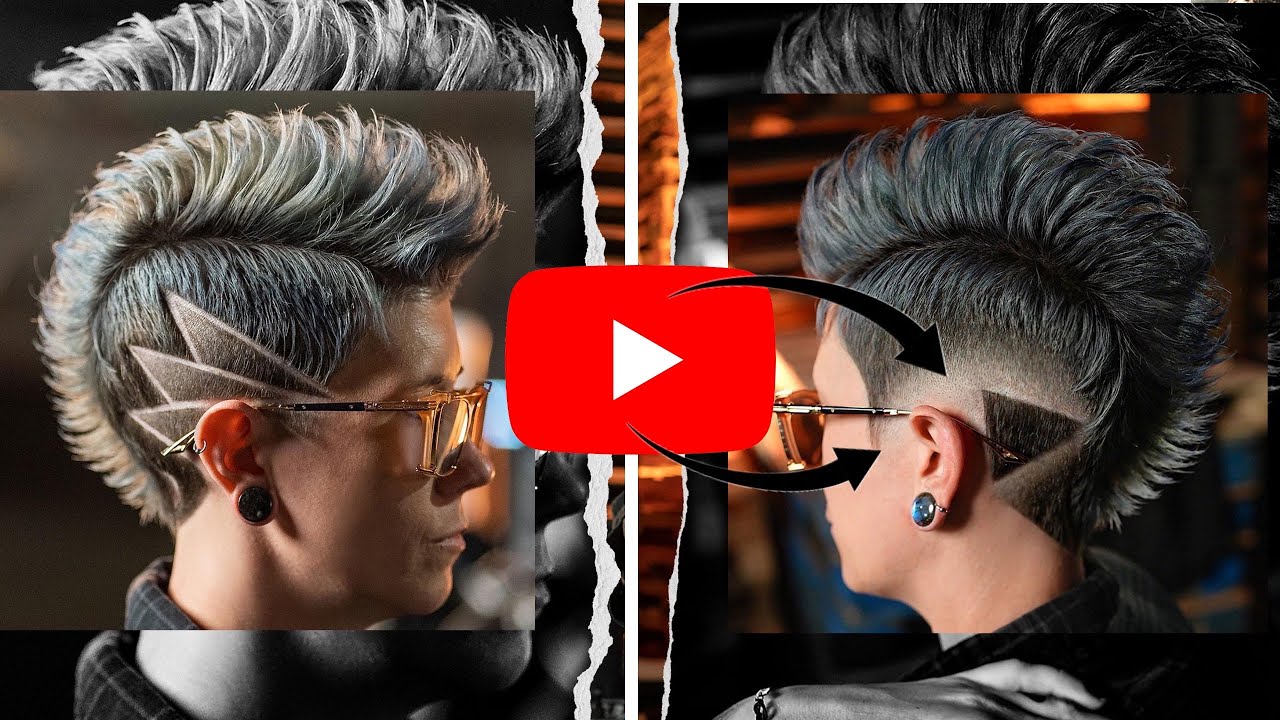 Must Watch Youtube Play Button Haircut Design !