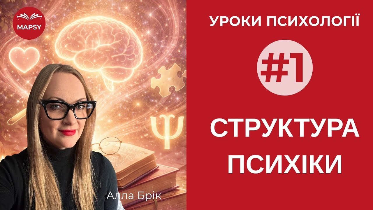 Уроки Психології: № 1. Структура психіки #психологія #урокипсихології #психіка 