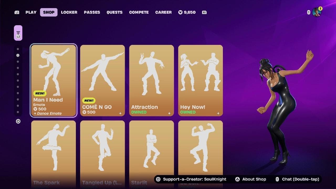 New Man I Need Emote & Comë N Go Emote! Fortnite Item Shop February 12th 2026!