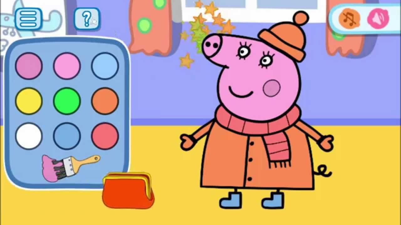 Peppa Pig Mini Games Coloring - best app demos for kids