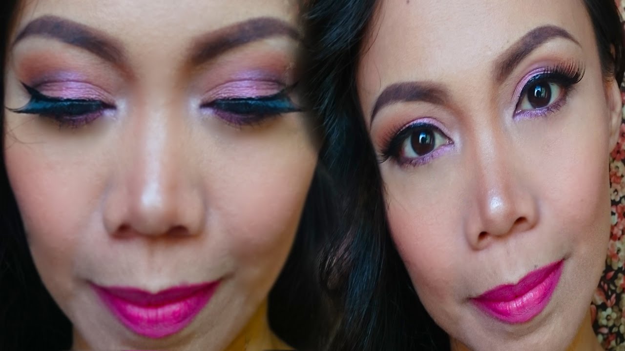 Full Face Soft Pink Smokey Eye Makeup Tutorial | Cykaniki