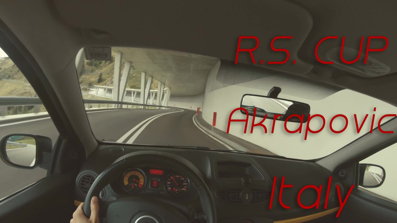 Renault Clio R.S.200 CUP POV Drive in Italian Alps | Akrapovič | 4k | Gopro | Jaufenpass