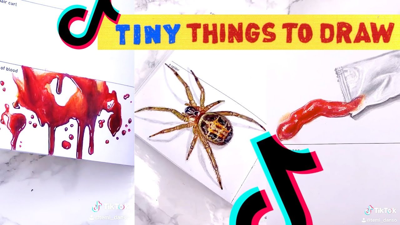 TIKTOK ART COMPILATION | 642 Tiny Things to Draw