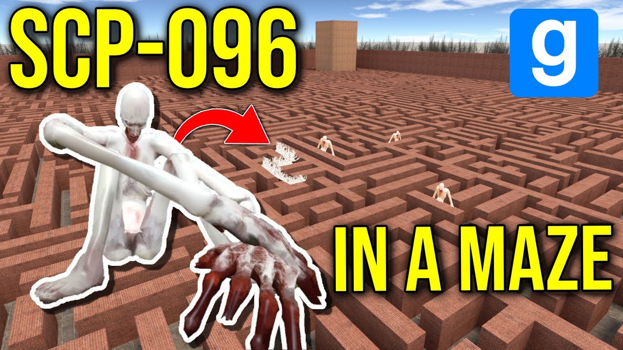 SURVIVING SCP-096 IN MAZE!! (gmod nextbot)
