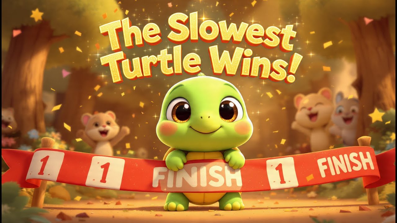 Slow and Steady Wins the Race 🐢 | Moral Story for Children