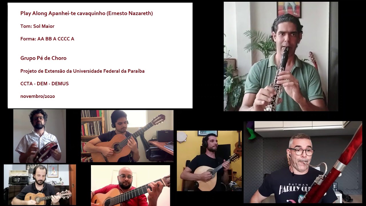 Play Along Apanhei-te cavaquinho (Ernesto Nazareth) com Grupo Pé de Choro