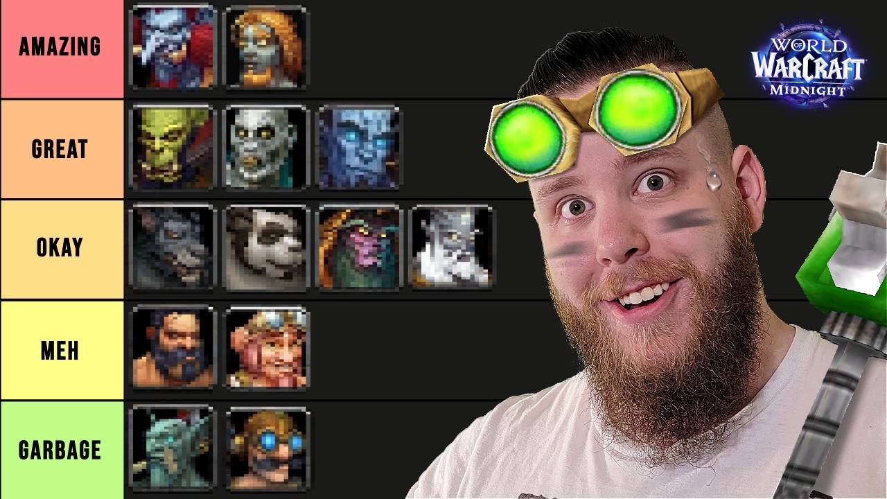 The Absolute WORST World of Warcraft Races (Tier List)