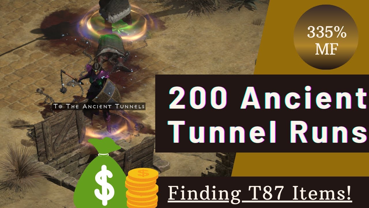 200 Ancient Tunnel Runs: Diablo 2 Resurrected | Loot Highlight