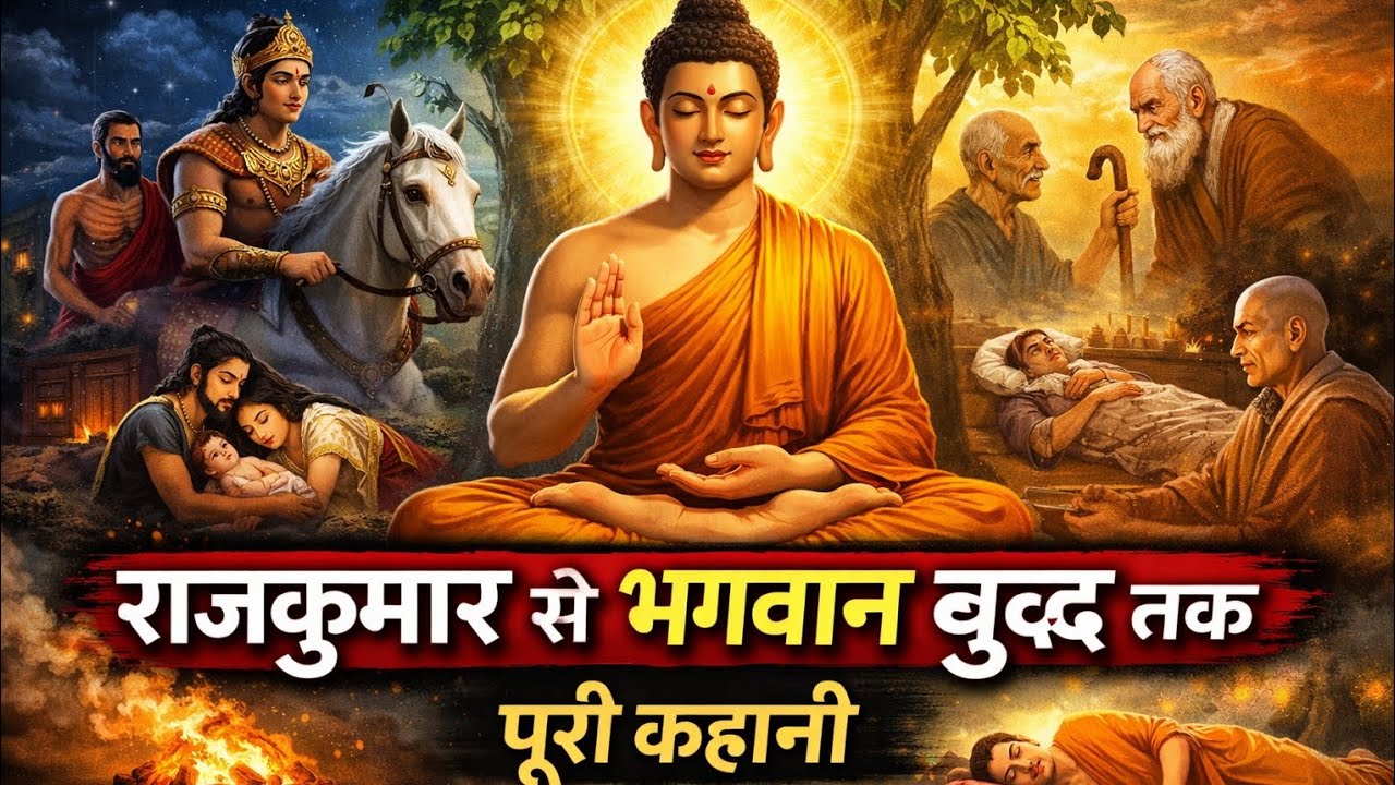 गौतम बुद्ध की पूरी कहानी | Prince Siddhartha to Buddha | Full Buddha Story Hindi
