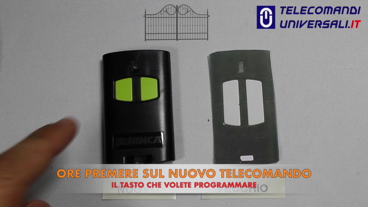 Come programmare un Telecomando Benincà TO GO 2VA