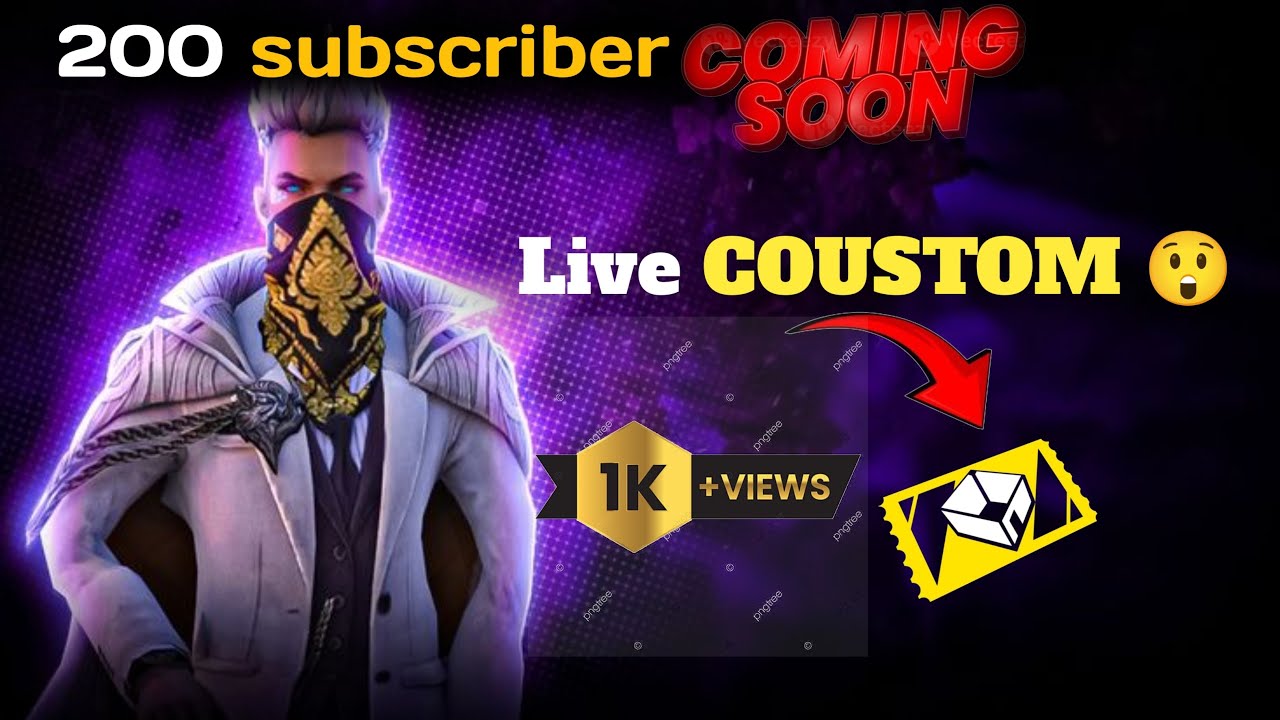 Live coustom gameplay ✔️💯😲 200 subscriber coming soon 😯🎉