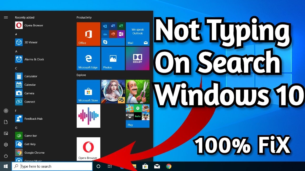 Невозможно вводить текст в строке поиска Windows 10. Исправление ошибок поиска и меню &laquo;Пуск&raquo; в Wi...