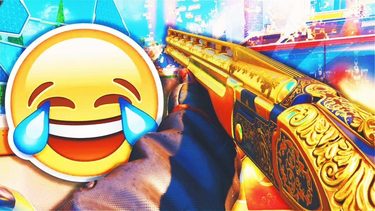 THE GOLDEN SHOTGUN... 😂 (Black Ops 3 DLC Weapons, Funny Moments & Reactions!)