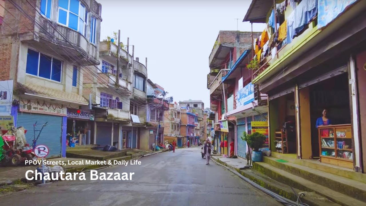 Chautara Bazaar Walking Tour, Nepal | POV Streets, Local Market & Daily Life
