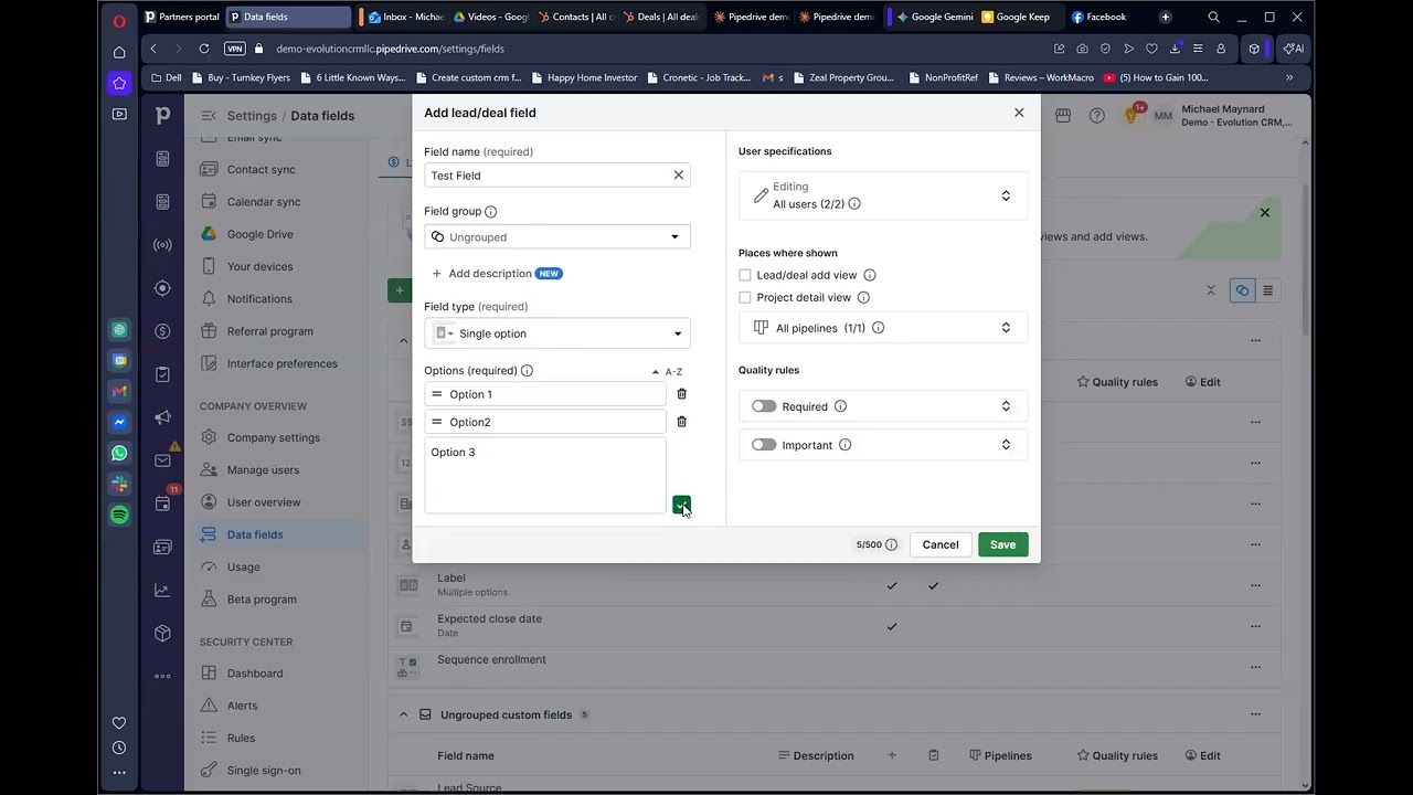 Custom Field Strategies for your CRM