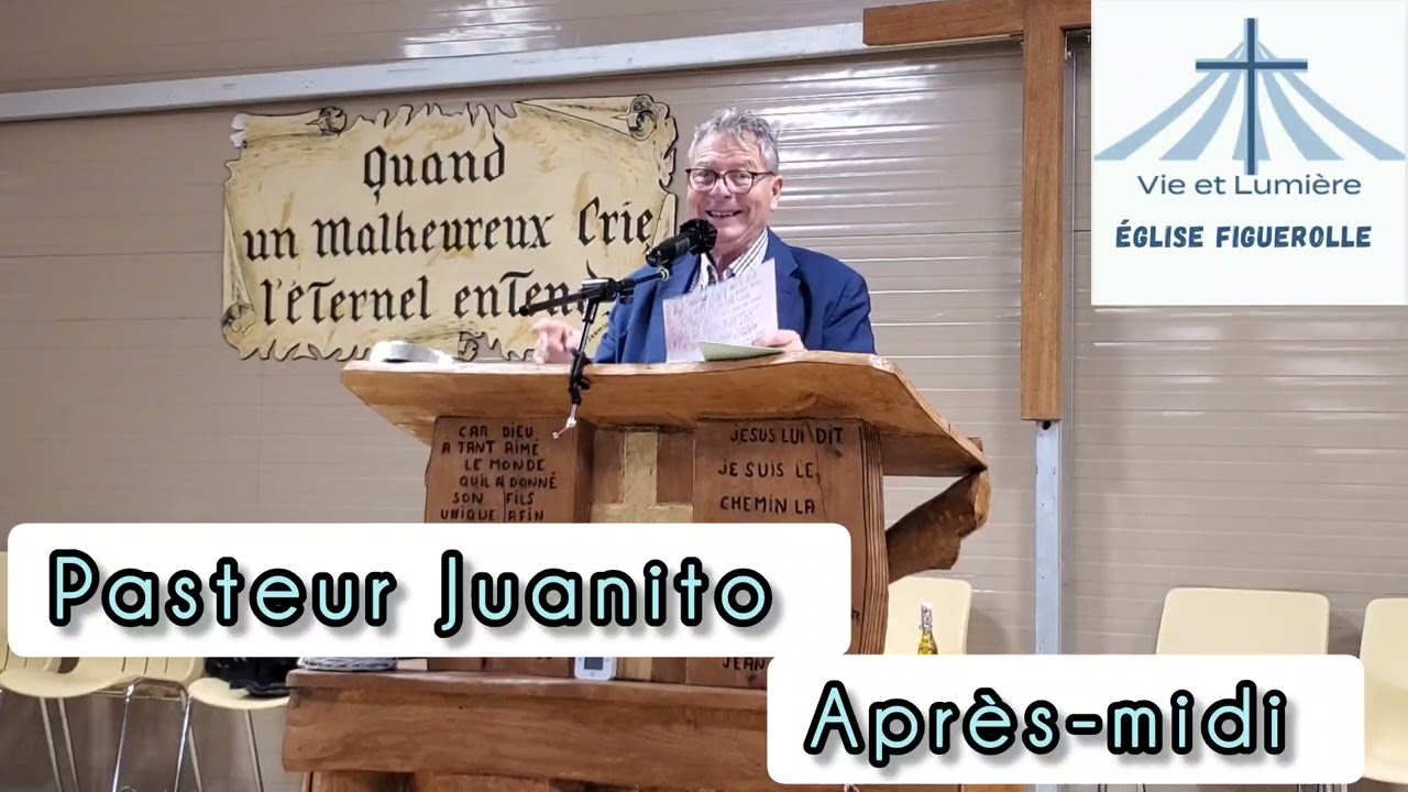 Pasteur Juanito après-midi  église Figuerolle Montpellier vie et lumière