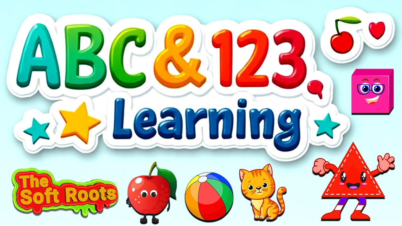 Preschool Learning activities for 3 year olds at home | Learn ABC Phonics Shapes Numbers Colors 🌈