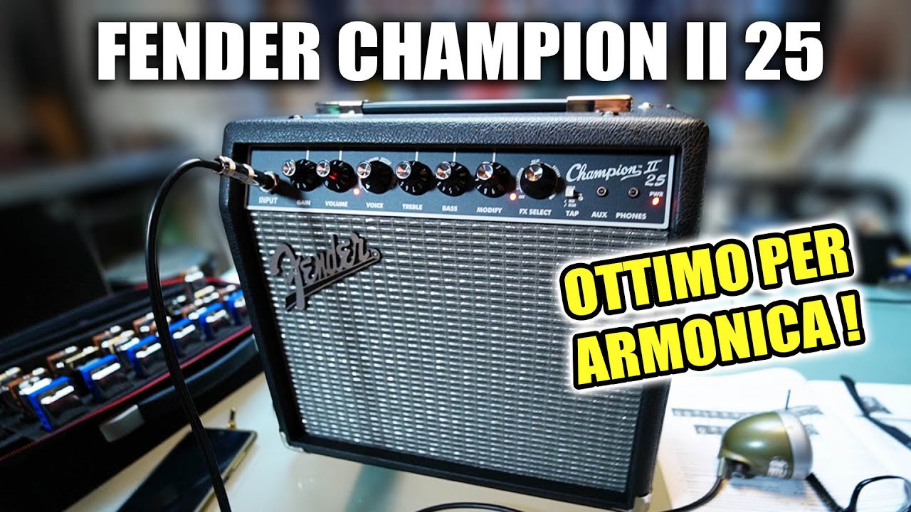 Fender Champion II 25: ottimo amplificatore per armonica con effetti integrati che costa poco!