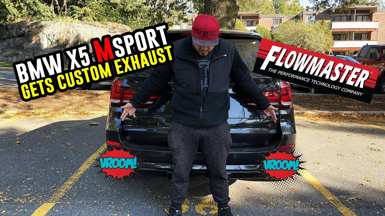 BMW X5 M Sport gets Custom Exhaust | FlowMaster + Quad Tips
