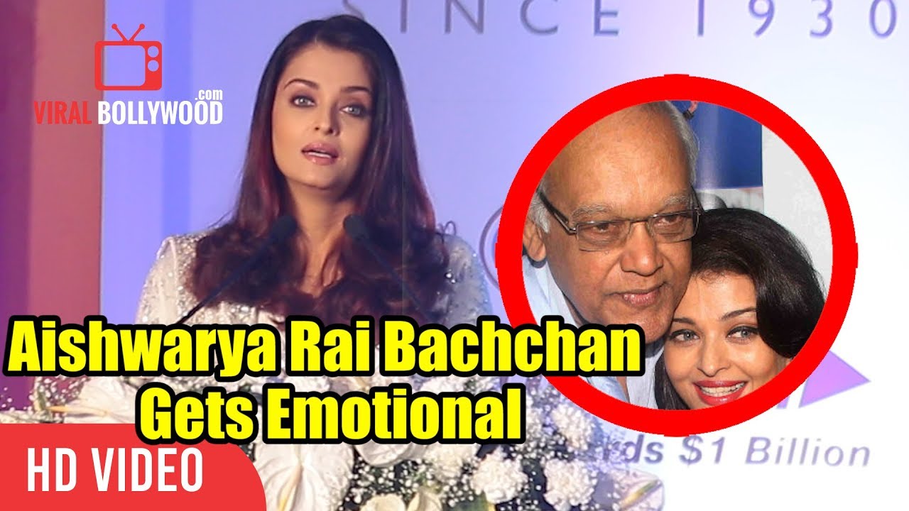 Aishwarya Rai Bachchan Gets Emotional While Remembering Dad Krishnaraj Rai | Emotional Speech